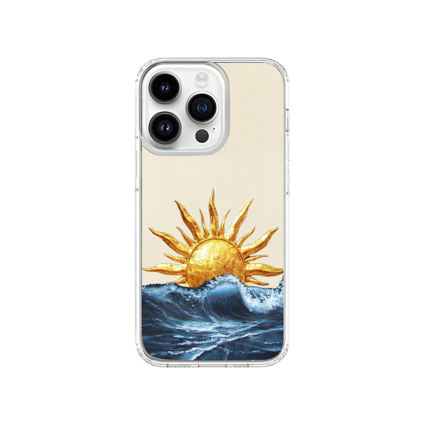Radiant Sunrise Waves Phone Case.