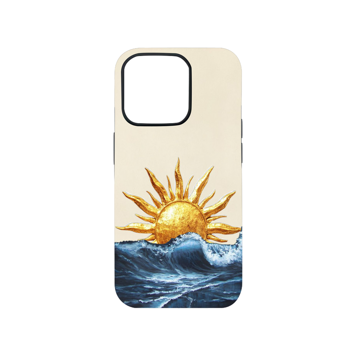 Radiant Sunrise Waves Phone Case.
