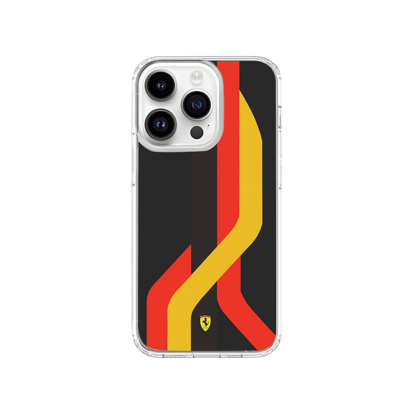 Scuderia Ferrari Red Yellow Black Stripes Phone Case.