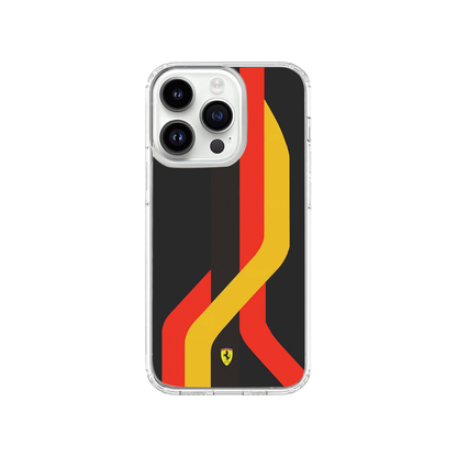 Scuderia Ferrari Red Yellow Black Stripes Phone Case.