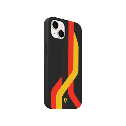 Scuderia Ferrari Red Yellow Black Stripes Phone Case.