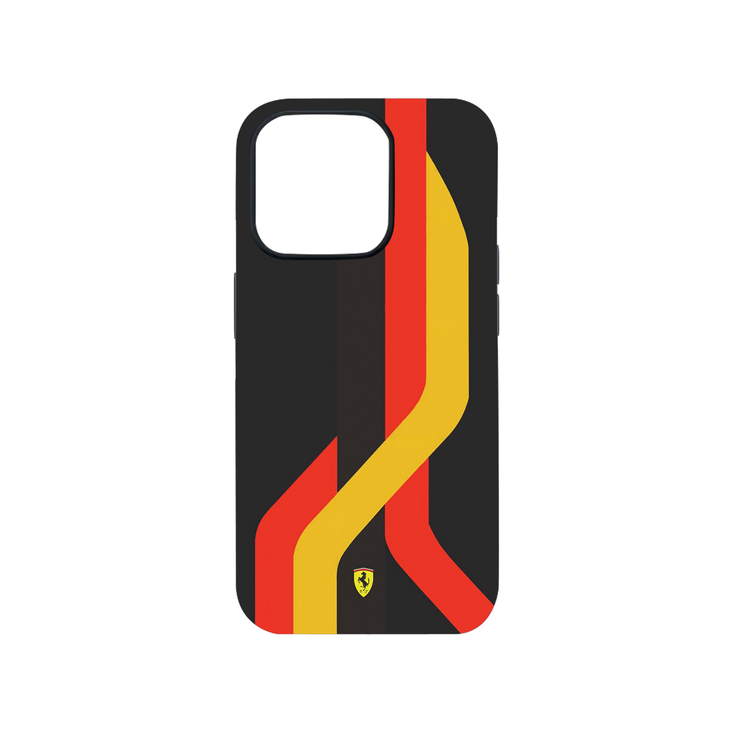 Scuderia Ferrari Red Yellow Black Stripes Phone Case.