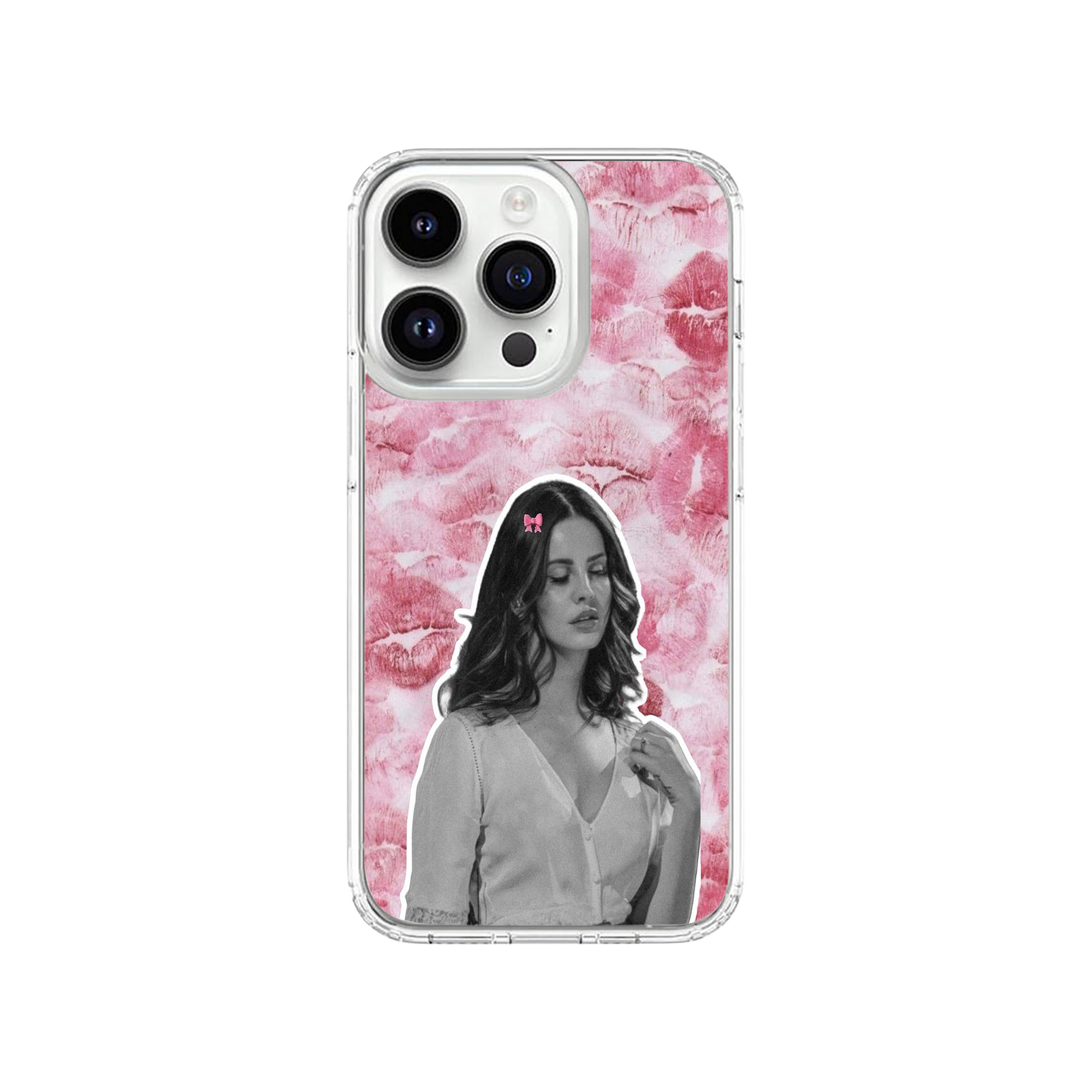 Lana Del Re Kisses Pattern Phone Case.
