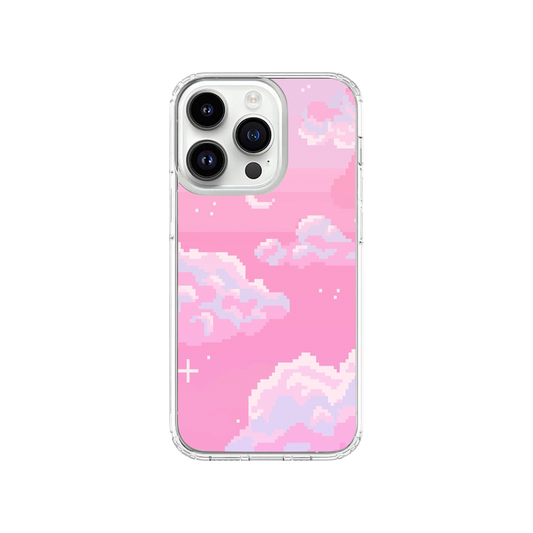 Minecraft Pink Sky Aesthetic Phone Case.