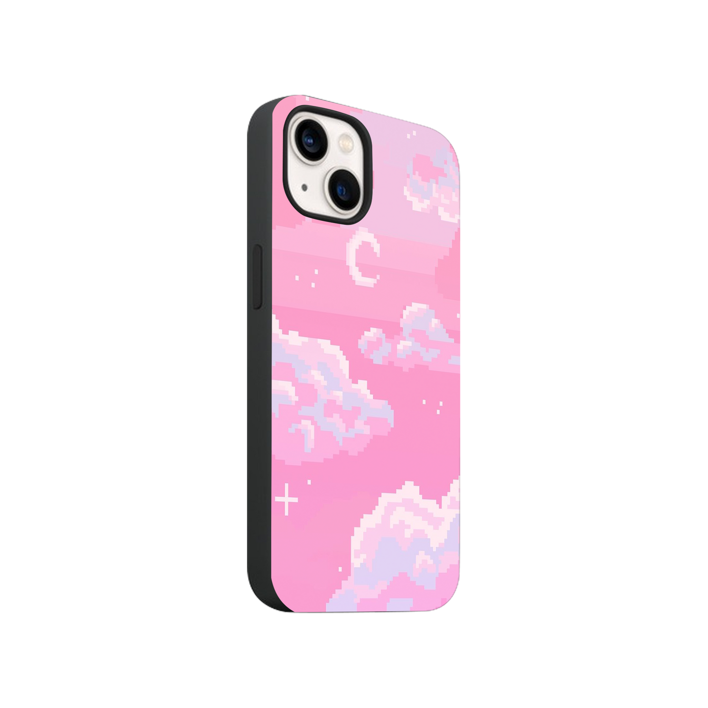 Minecraft Pink Sky Aesthetic Phone Case.