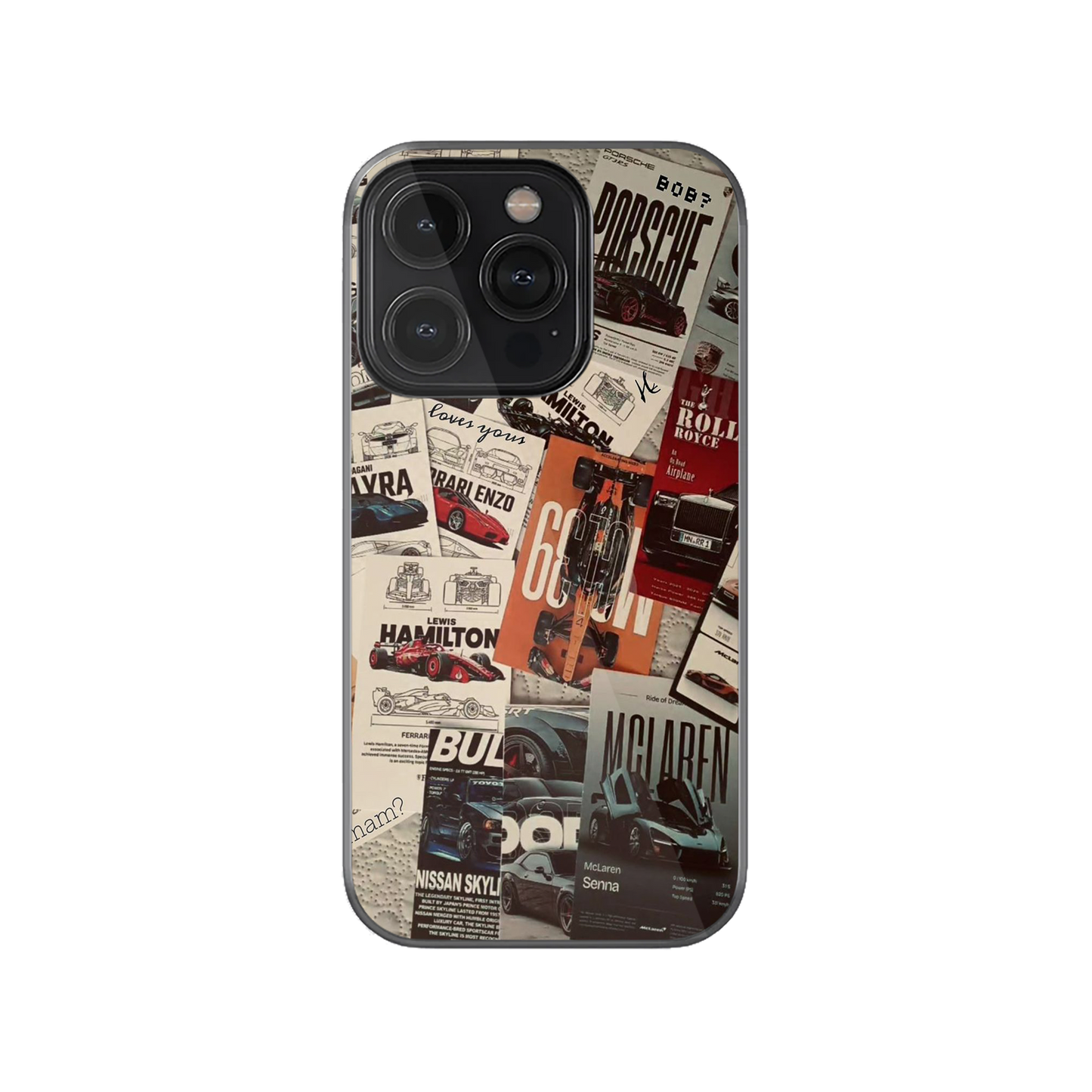 Super Cars Collage Phone Case.