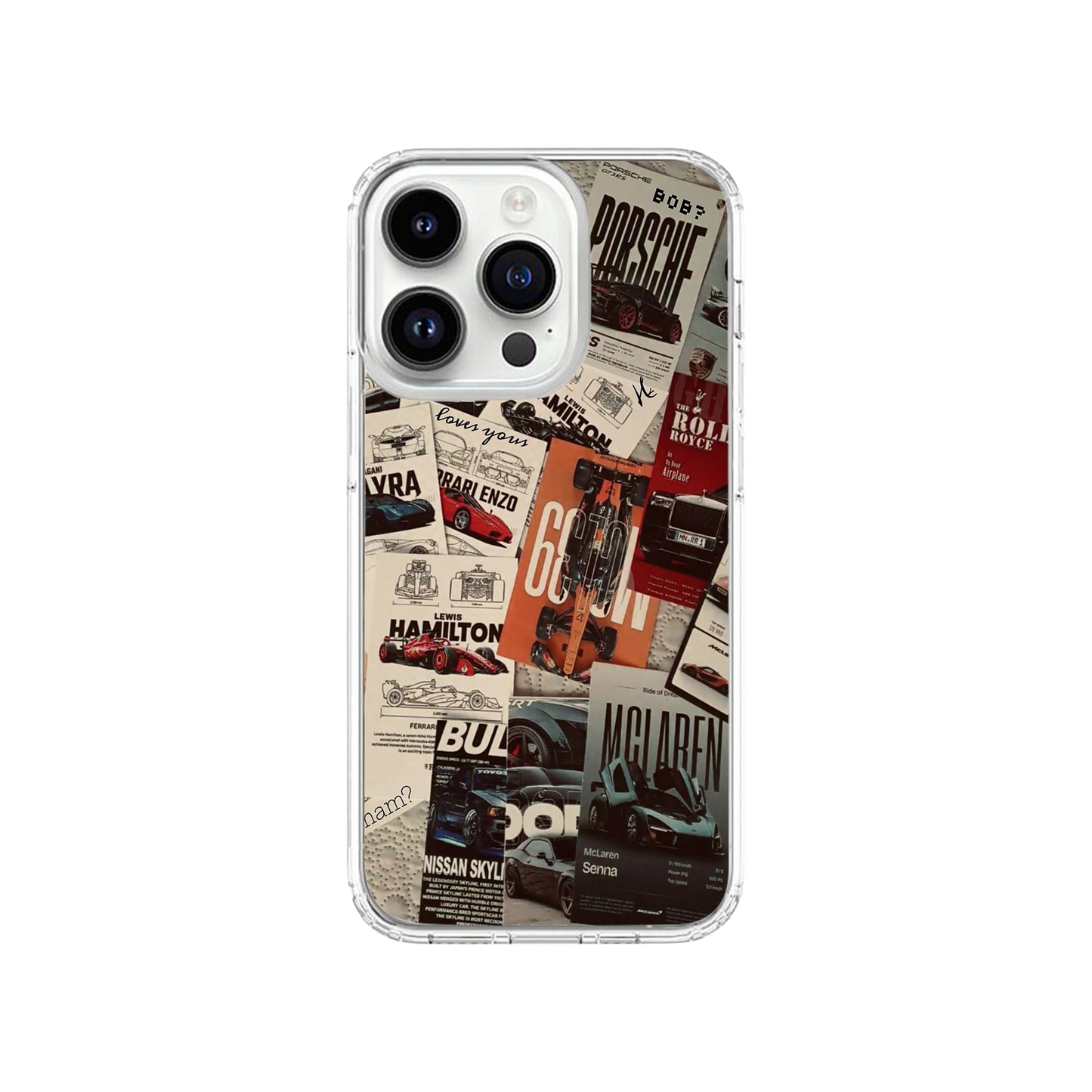 Super Cars Collage Phone Case.