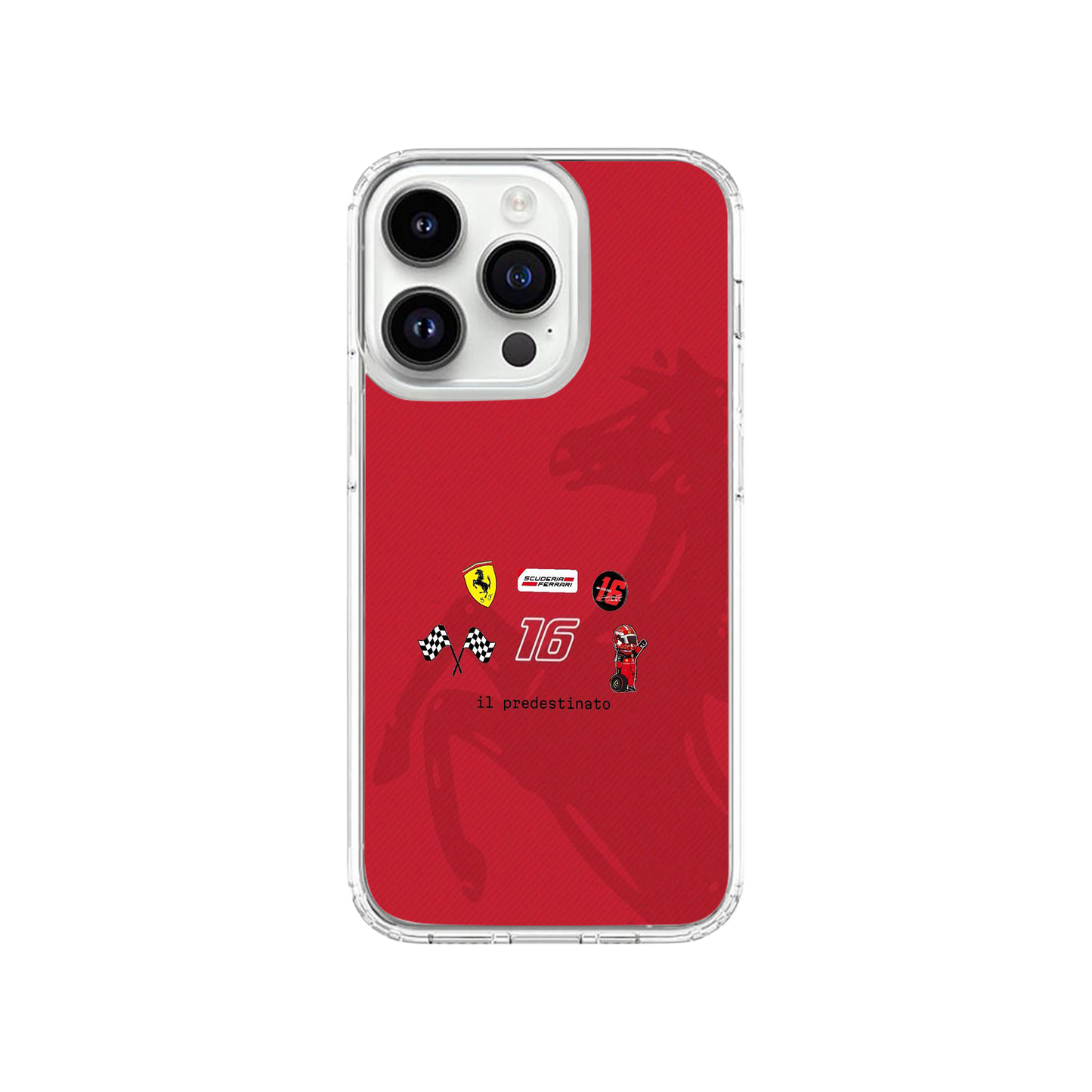 Ferrari Leclerc 16 Phone Case.