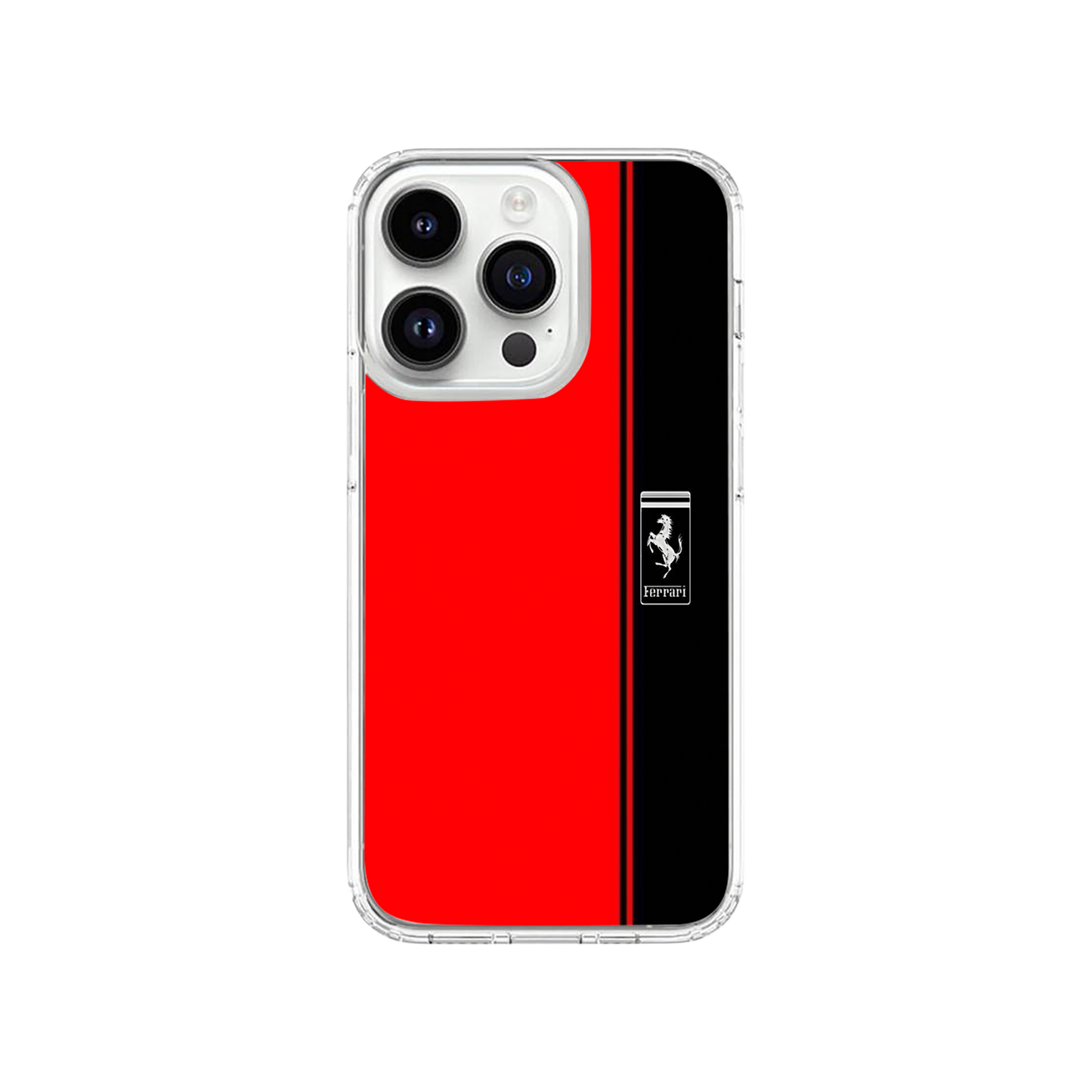 Ferrari Red & Black Phone Case.
