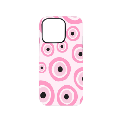 Pink Evil Eye Phone Case.