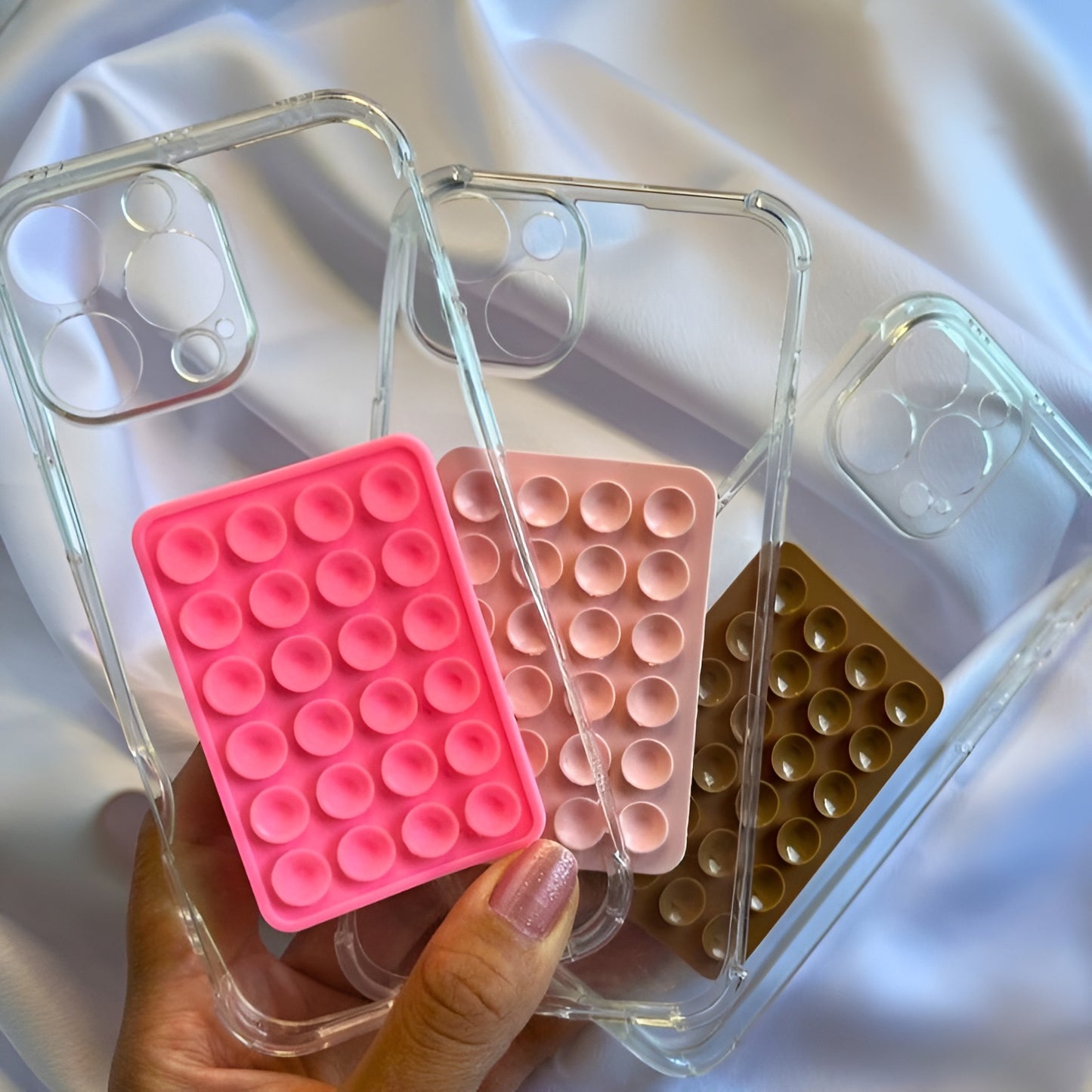 Combo Offer🔥: Transparent Case + Double-Sided Suction Sticker.