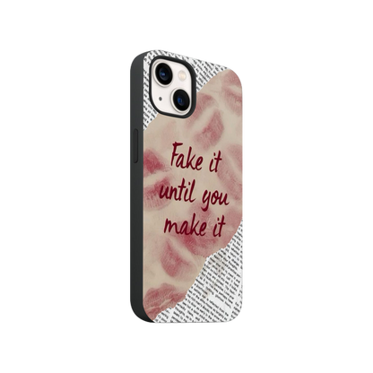 Fake It Until You Make It Lips Pattern Phone Case.