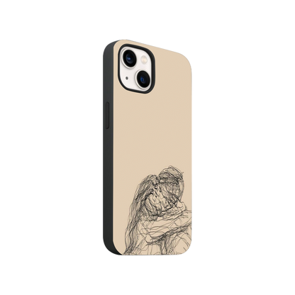 Abstract Couple Art Phone Case.