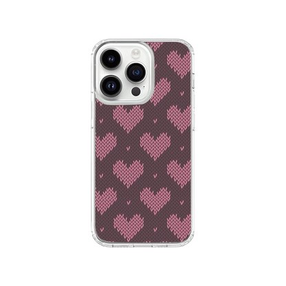 Y2K Knit Hearts Phone Case.