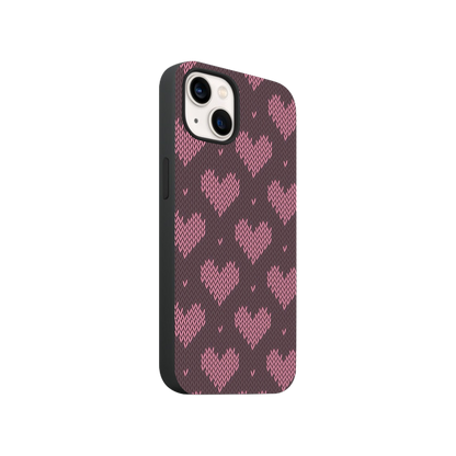 Y2K Knit Hearts Phone Case.