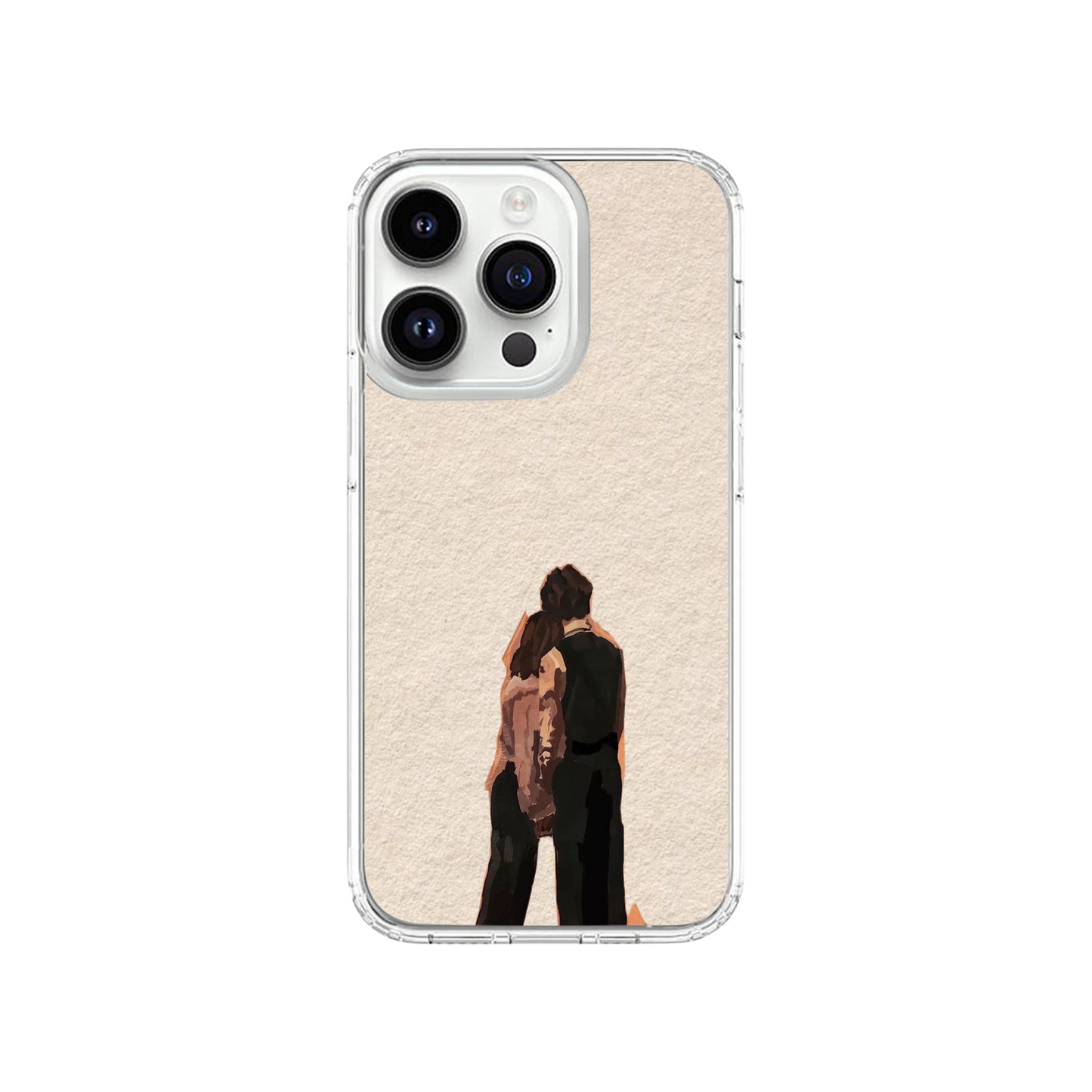 Minimalist Couple Art Phone Case.