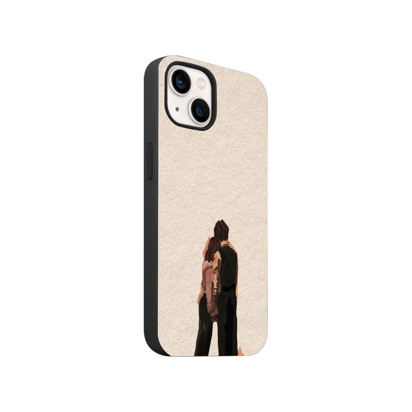 Minimalist Couple Art Phone Case.