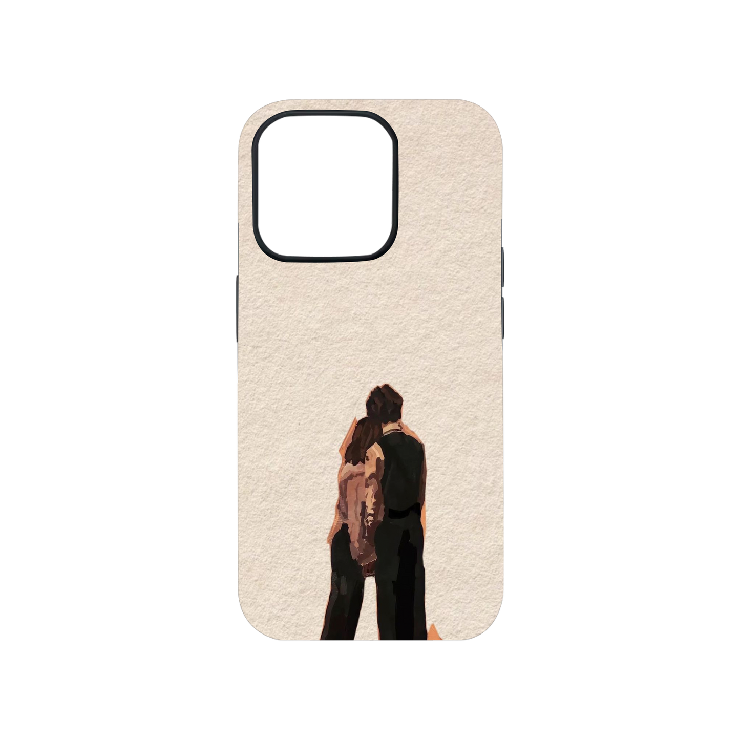 Minimalist Couple Art Phone Case.