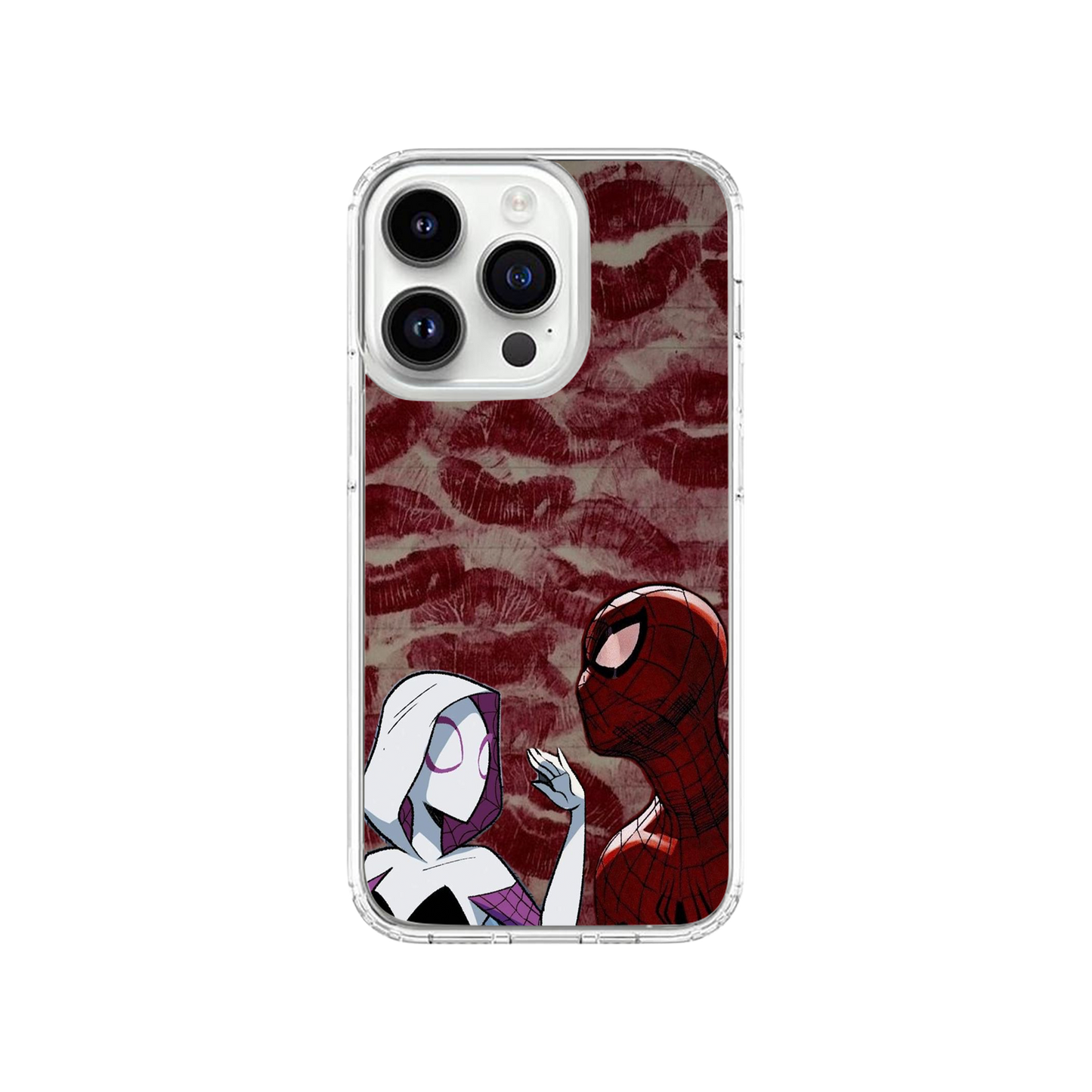 Gwen & Miles Love Kiss Pattern Phone Case.