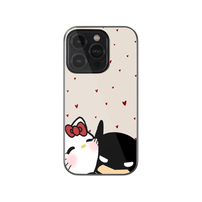 Cute Batman & Hello Kitty Phone Case.