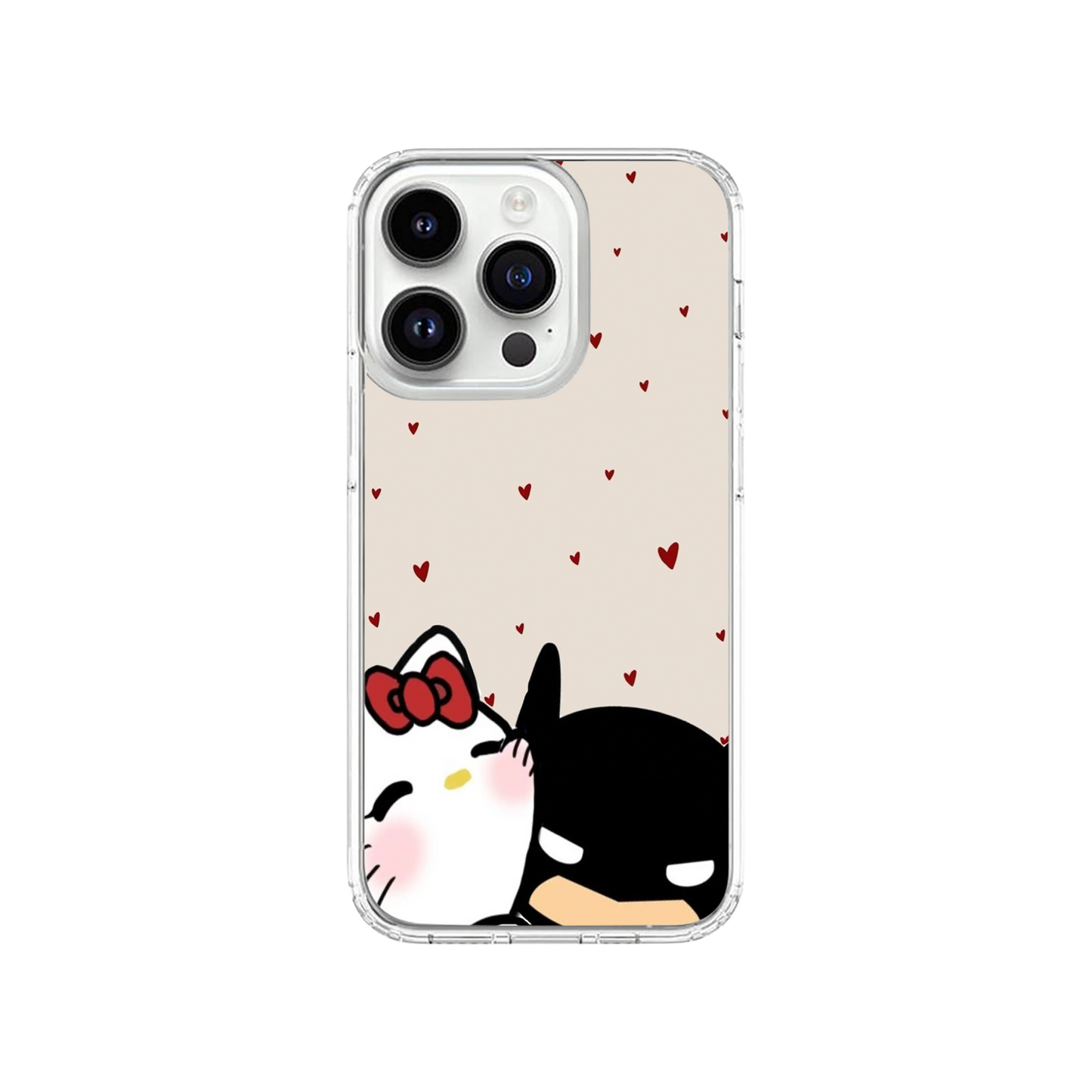Cute Batman & Hello Kitty Phone Case.