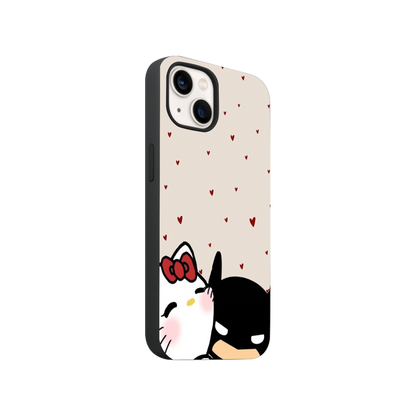 Cute Batman & Hello Kitty Phone Case.