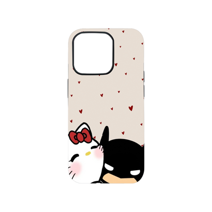 Cute Batman & Hello Kitty Phone Case.