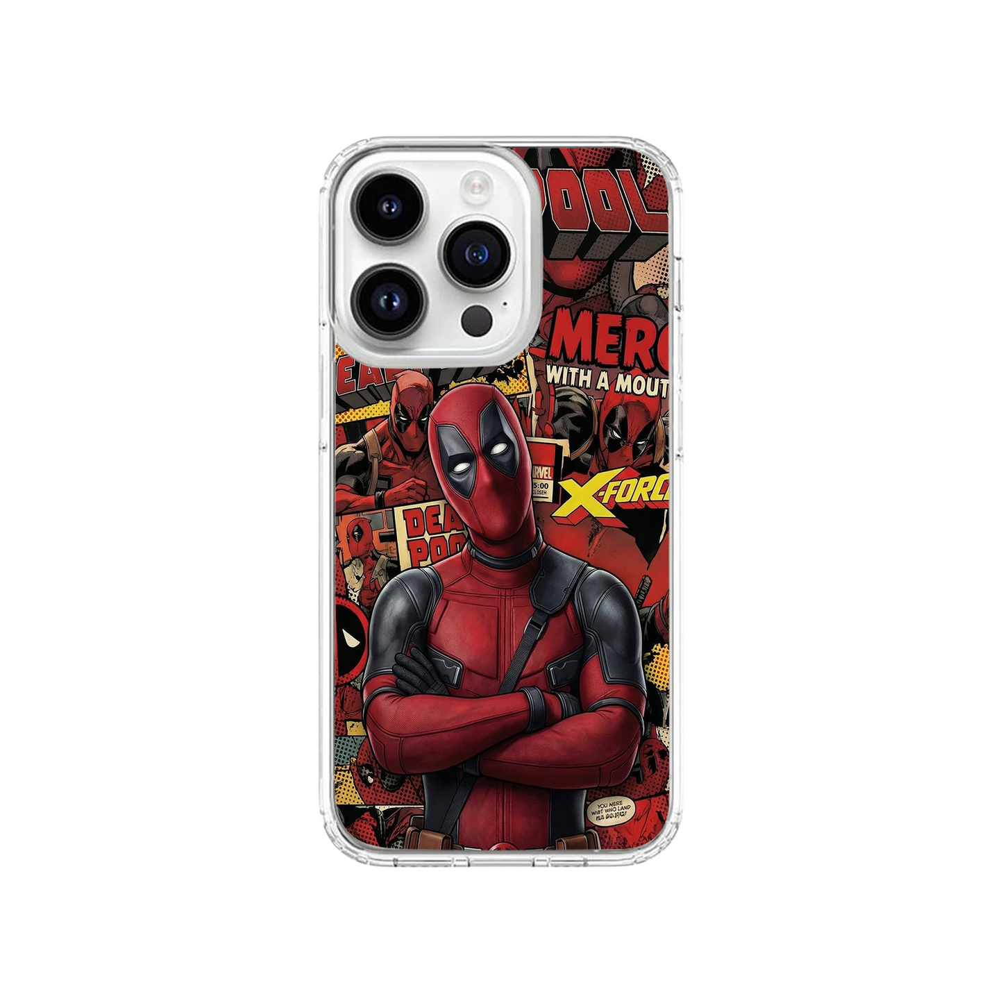 Deadpool Collage Phone Case.