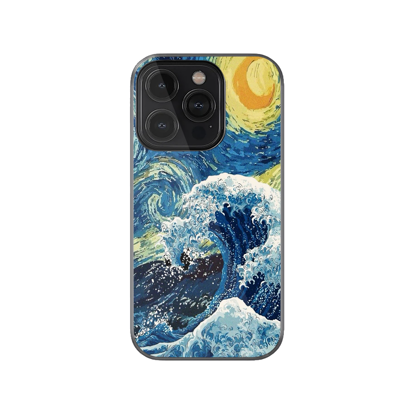 Van Gogh X The Great Waves Phone Case.