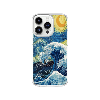 Van Gogh X The Great Waves Phone Case.