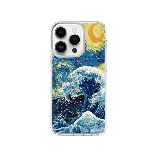 Van Gogh X The Great Waves Phone Case.