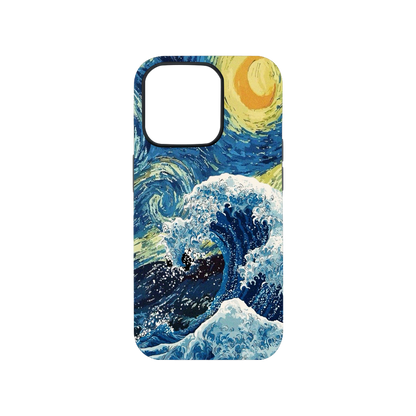 Van Gogh X The Great Waves Phone Case.