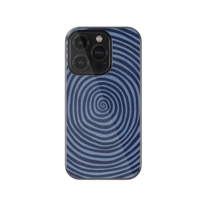 Y2K Blue Hypnosis Phone Case.