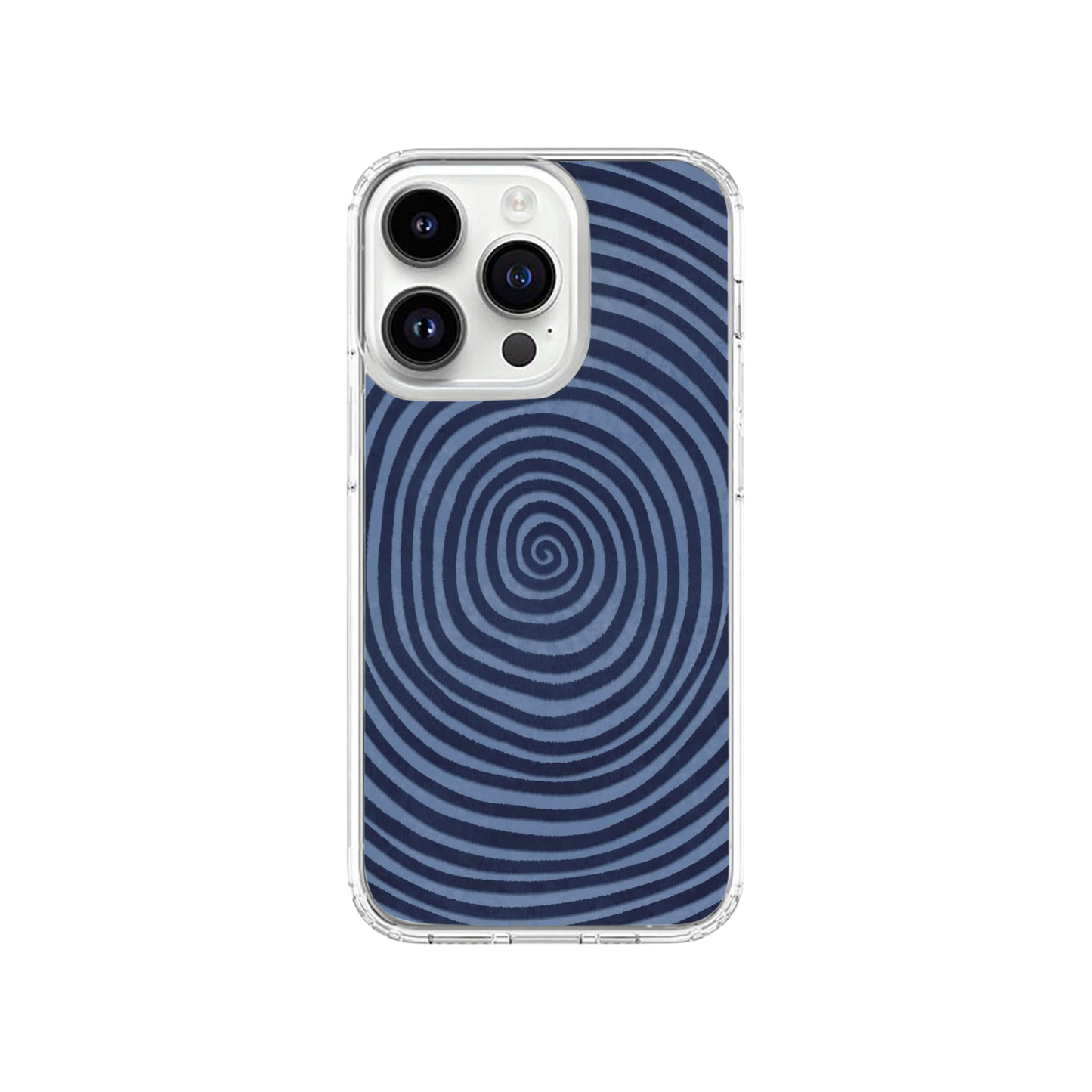 Y2K Blue Hypnosis Phone Case.