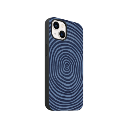 Y2K Blue Hypnosis Phone Case.