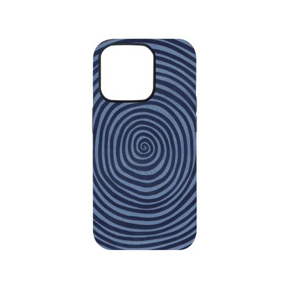 Y2K Blue Hypnosis Phone Case.