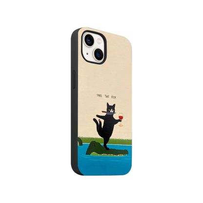 Gator Cat Phone Case.