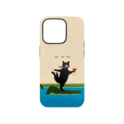 Gator Cat Phone Case.