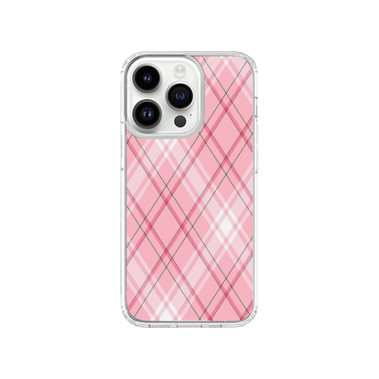 Y2k Blush Plaid Phone Case.