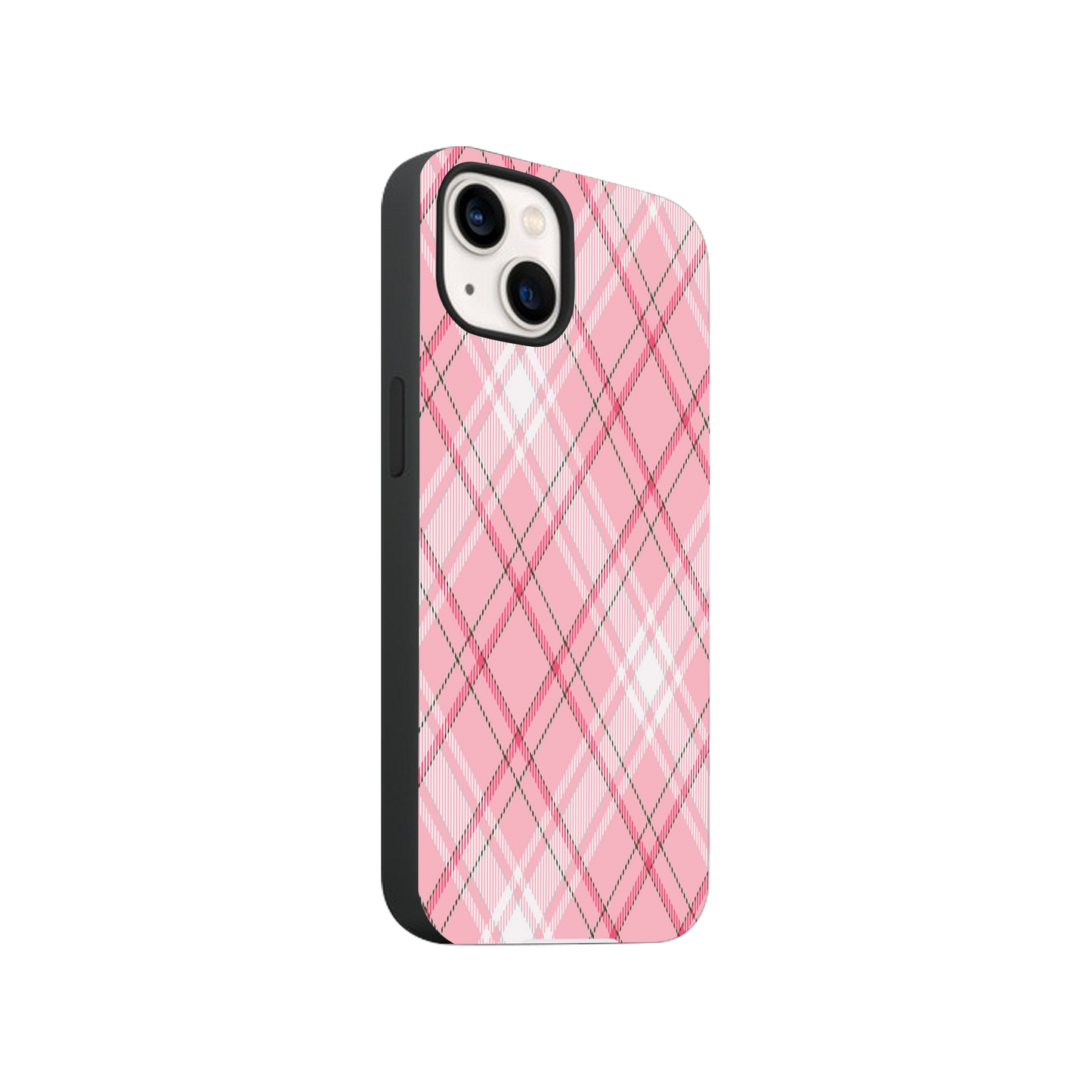 Y2k Blush Plaid Phone Case.
