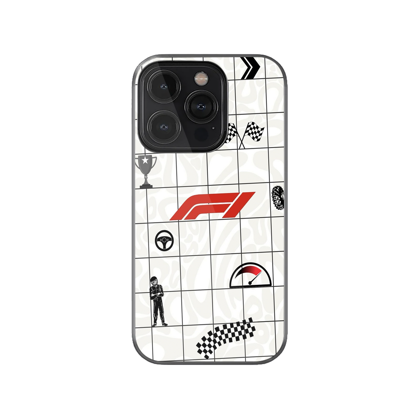 F1 Icon Grid Phone Case.