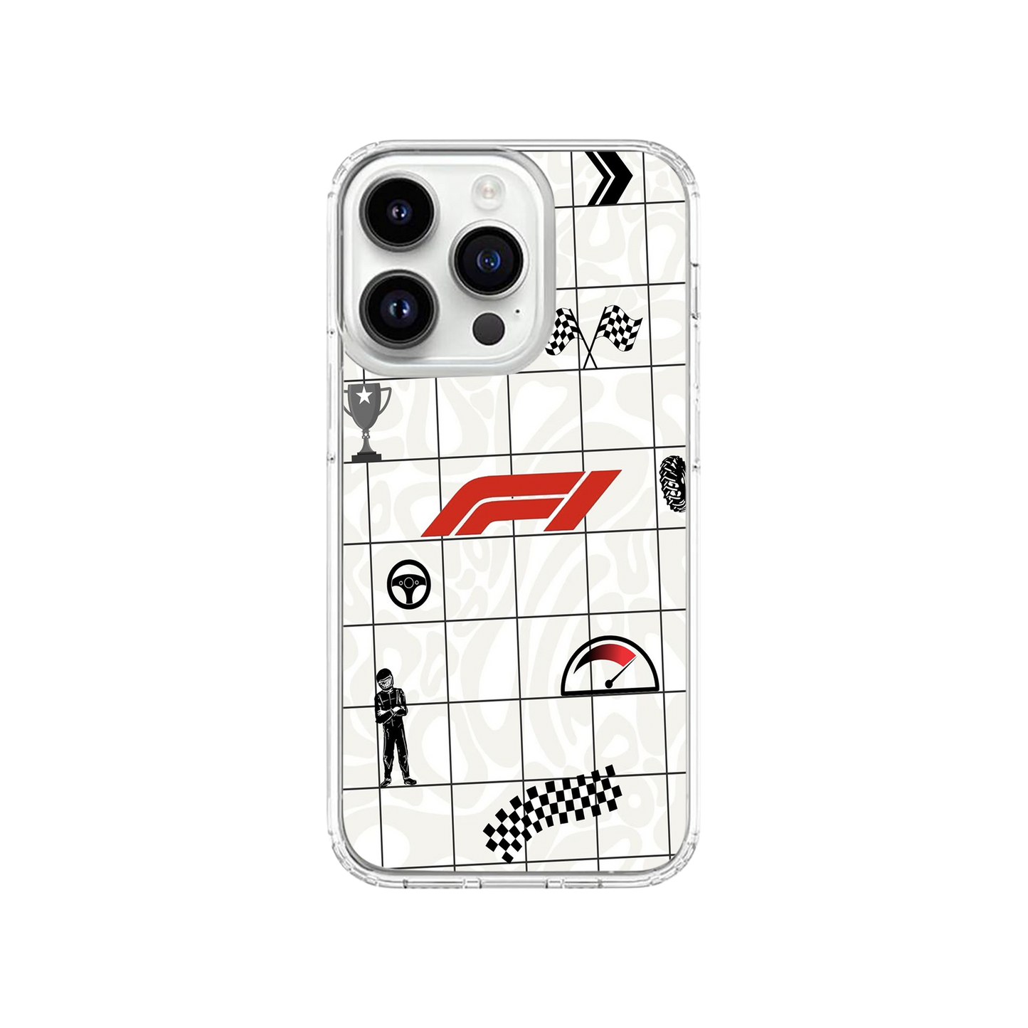 F1 Icon Grid Phone Case.