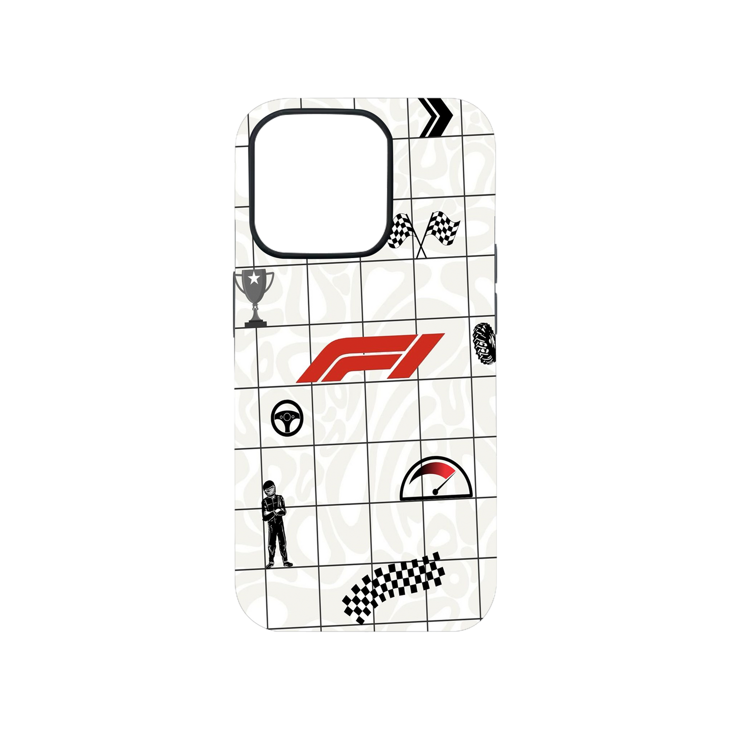 F1 Icon Grid Phone Case.