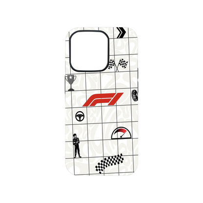 F1 Icon Grid Phone Case.